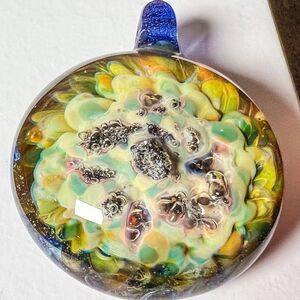 Hand Blown Glass Pendant